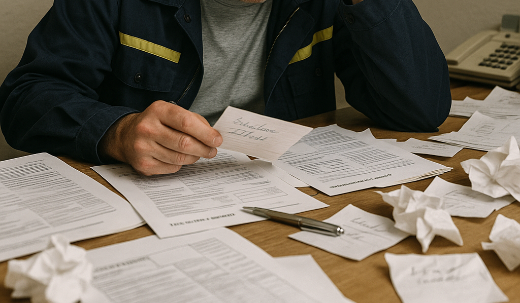 Chaotische Papierprozesse vor der Digitalisierung